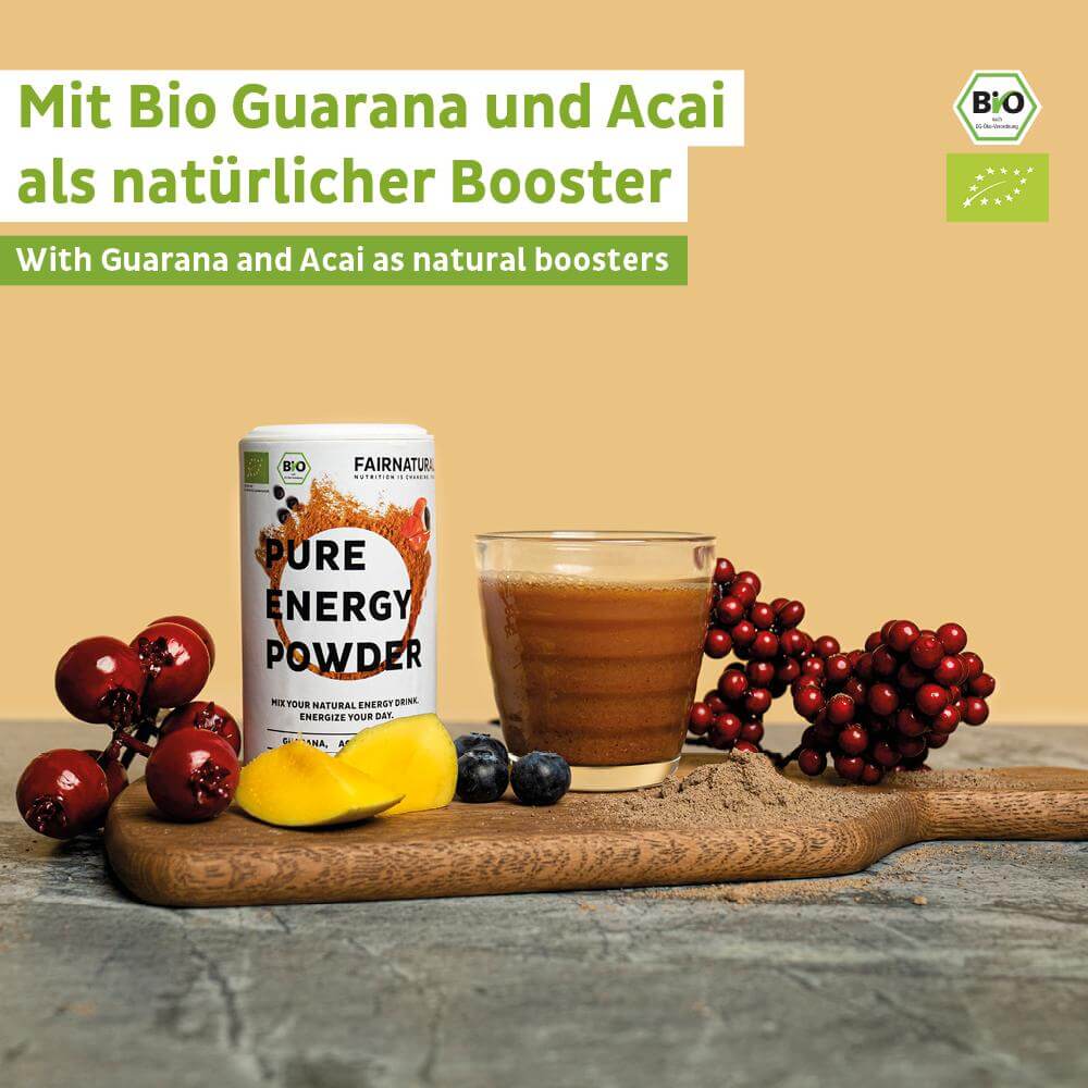 Pre-workout biologische energiedrankpoeder