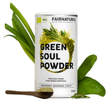 Biologisch groen smoothiepoeder