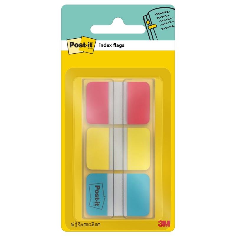 De Post-it® Index Strong tabbladen van 3M Deutschland GmbH zijn verkrijgbaar in verschillende kleuren, elk met een eigen stapel. Elke verpakking bevat 66 tabs (25,4 mm x 38,1 mm) per dispenser en is voorzien van het 3M-logo op de gele verpakking.