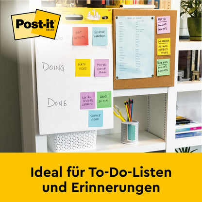 Das Post-it® Super Sticky Meeting Chart/Flipchart 559P (63,5 x 76,2 cm, weiß) mit farbigen Post-it® Super Sticky Meeting Notes ist ideal für To-Do-Listen und Aufgabenmanagement bei Meetings. Von 3M Deutschland GmbH.