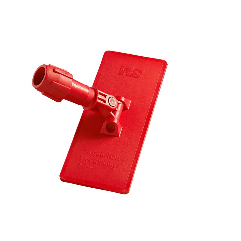 3M™ Doodlebug™ Pads met houder, Bruin, 10/doos | Pak (1 stuk)