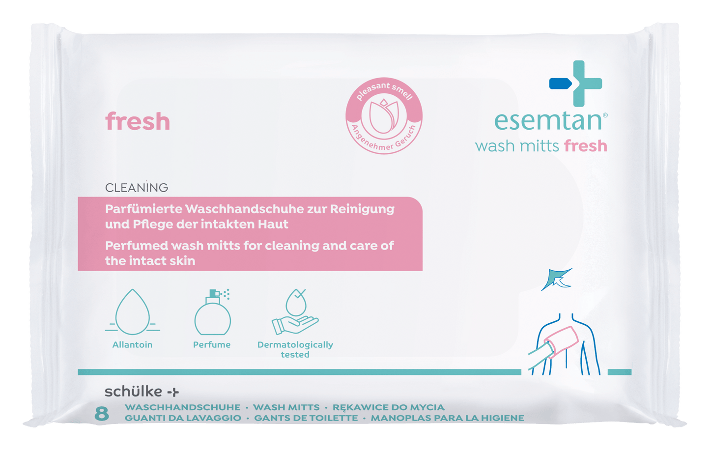 esemtan washandschoenen fris 8 ST SP | Pak (8 stuks)