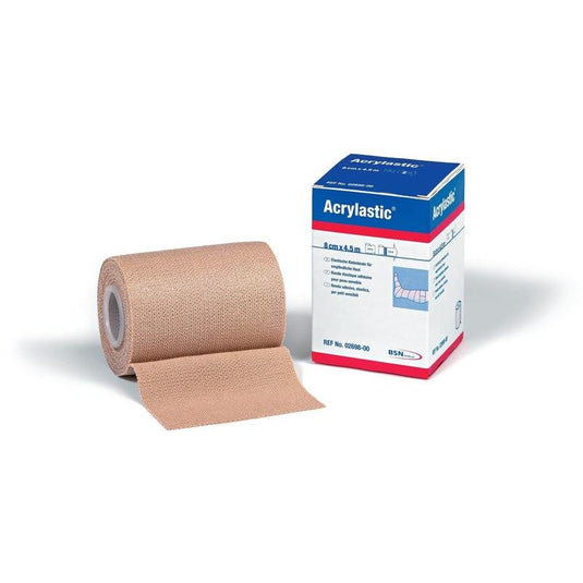 Acrylastic, elastisch hechtverband, 60 % rek in de lengte