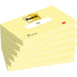 Post-it® Notes, kanariegeel, 76 mm x 127 mm, 100 vellen/blok, 6 blokken/pak, 100% PEFC, SGSCH-PEFC-COC-110078 | Pak (6 stuks)