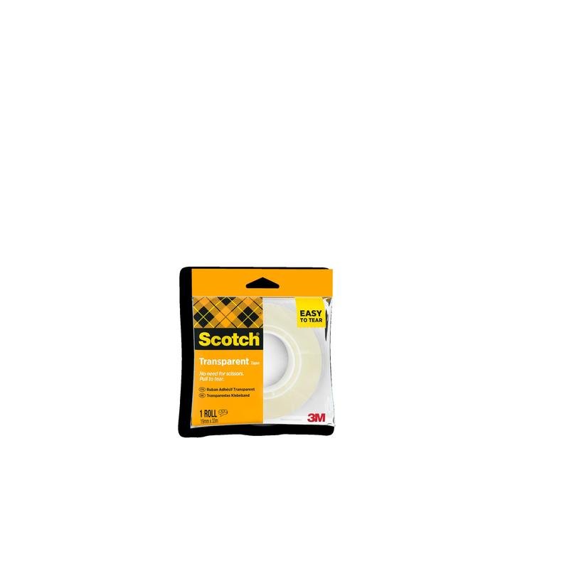 Scotch® Clear Tape 508 Easy Tear Tape 19 mm x 33 m 8 rollen/pak | Pak (1 rol)