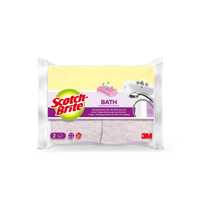 Scotch-Brite® Bath Badkamerreinigingsspons van natuurlijke vezels, set van 2 | Pak (2 stuks)