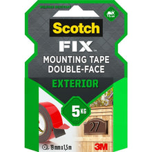 Scotch-FIX™ dubbelzijdige montagetape voor buiten 411-1915-P, 19 mm x 1,5 m, 1 rol/pak | Pak (1 rol)