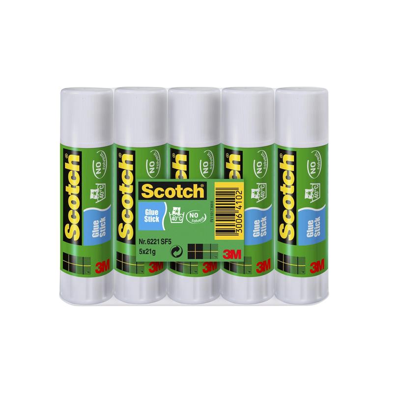 Scotch® Permanente Lijmstick 5 Sticks 21g | Pakket (1 set)
