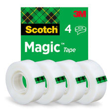 Scotch® Magic™ onzichtbare tape 8-1933-4S, 19 mm x 33 m, 4 rollen/pak | Pak (4 rollen)