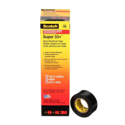 3M™ Scotch® Super 33+ elektrische isolatietape zwart