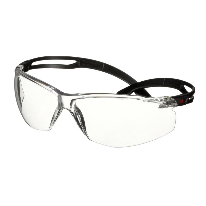 3M™ SecureFit™ 500 veiligheidsbril, zwarte poten, Scotchgard™ anticondens-/antikrascoating (K&N), heldere lens, SF501SGAF-BLK-EU, 20 per verpakking | Pak (1 stuk)