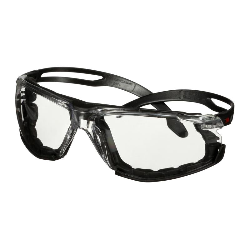 3M™ SecureFit™ 500 veiligheidsbril, zwarte poten, schuimframe, Scotchgard™ anticondens-/antikrascoating (K&N), heldere lens, SF501SGAF-BLK-FM-EU, 20 per verpakking | Pak (1 stuk)