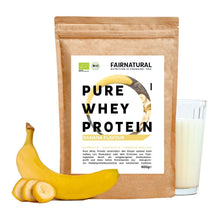 Biologische weiproteïnepoeder banaan