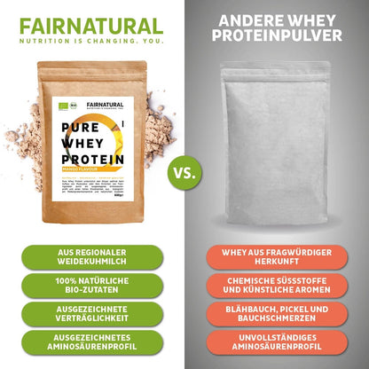 Biologische weiproteïnepoeder mango